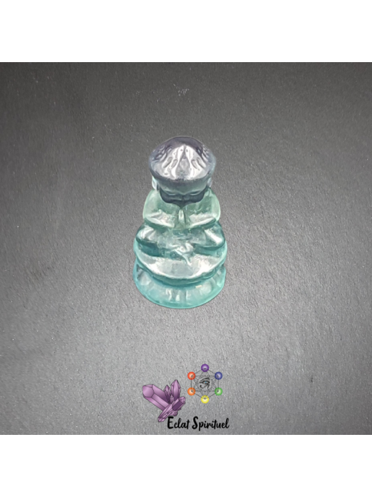 Bouddha en pierre de fluorine verte livraison rapide