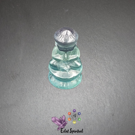 Bouddha en pierre de fluorine verte livraison rapide