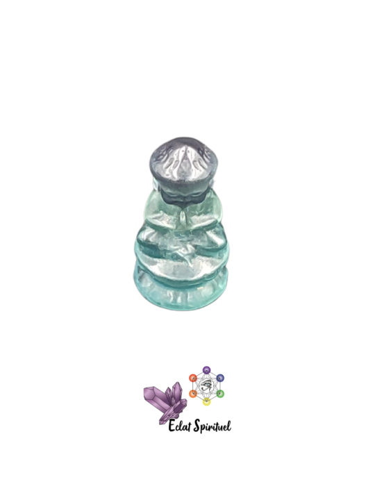 Bouddha en pierre de fluorine verte livraison rapide
