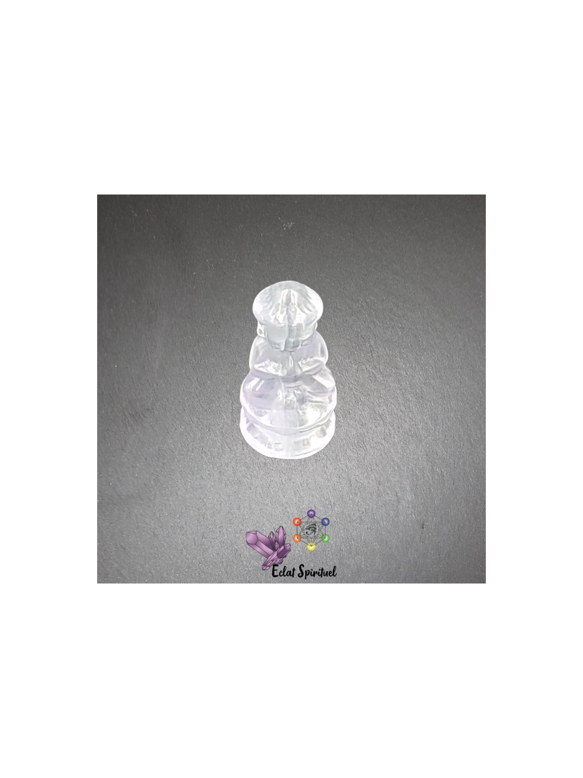 Bouddha en pierre de fluorine bleu livraison rapide