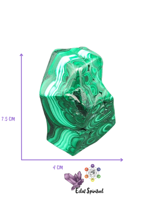 Forme libre en Malchite d'environ 374G