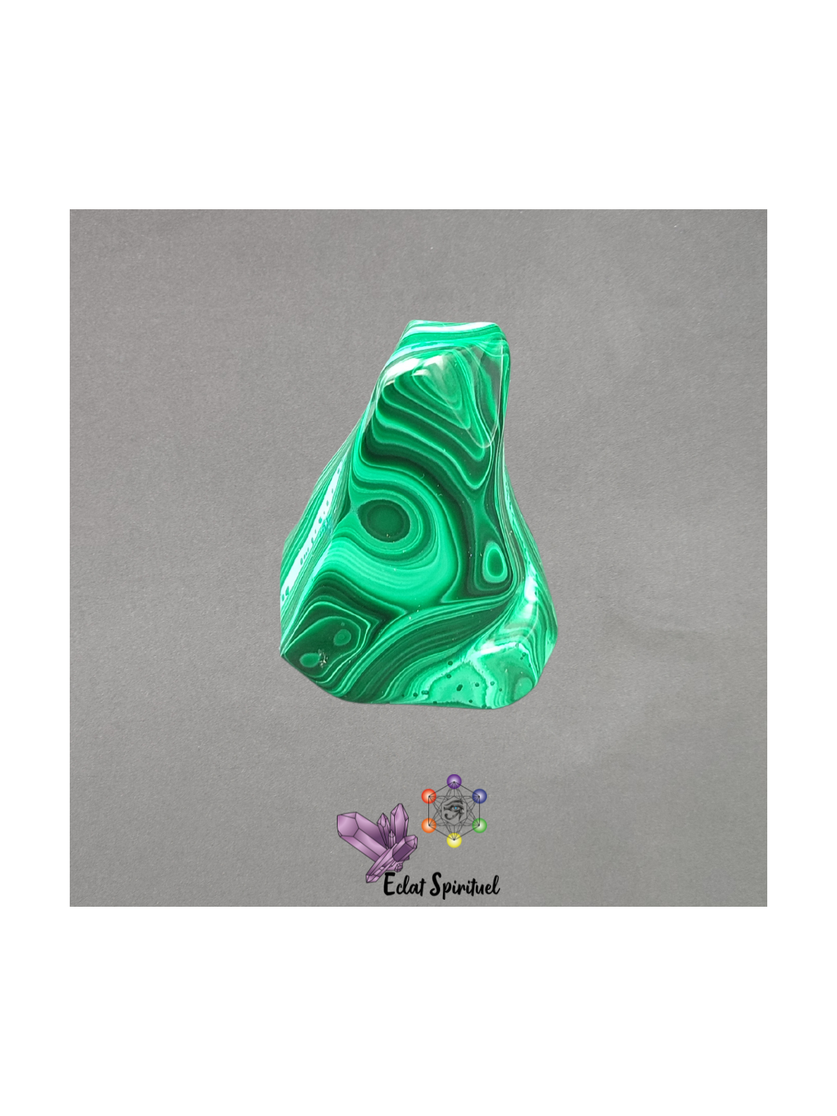 Forme libre en Malchite d'environ 349G