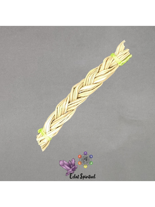 Foin d'odeur en tresse de 10 CM pour purification