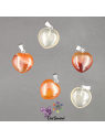 Pendentif en forme de Cœur en pierre naturelle de cornaline