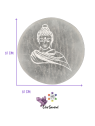 Plaque avec Bouddha en Sélénite de 10 CM