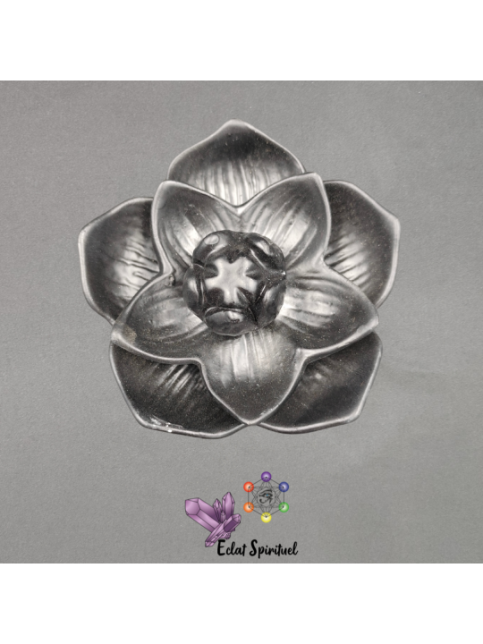 Porte-encens Lotus Céramique – 12 cm – Éclat Spirituel