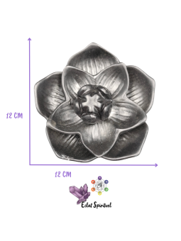 Porte-encens Lotus Céramique – 12 cm – Éclat Spirituel