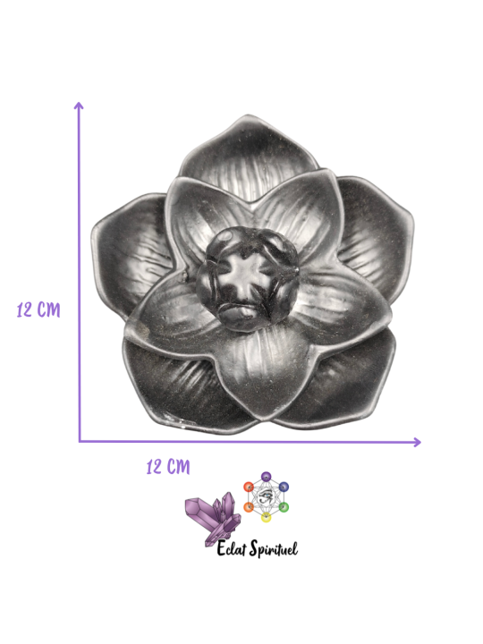 Porte-encens Lotus Céramique – 12 cm – Éclat Spirituel