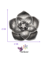 Porte-encens Lotus Céramique – 12 cm – Éclat Spirituel