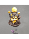 Support backflow Ganesh Lotus céramique – 9×8×12 cm