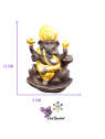 Support backflow Ganesh Lotus céramique – 9×8×12 cm