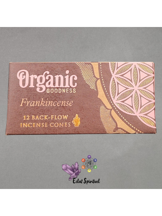 Cônes backflow Organic Goodness Frankincense – 12 pcs | Pureté