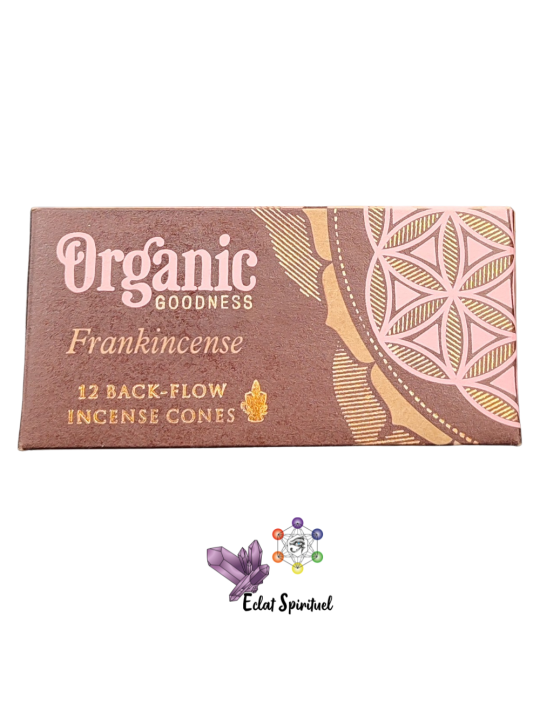 Cônes backflow Organic Goodness Frankincense – 12 pcs | Pureté