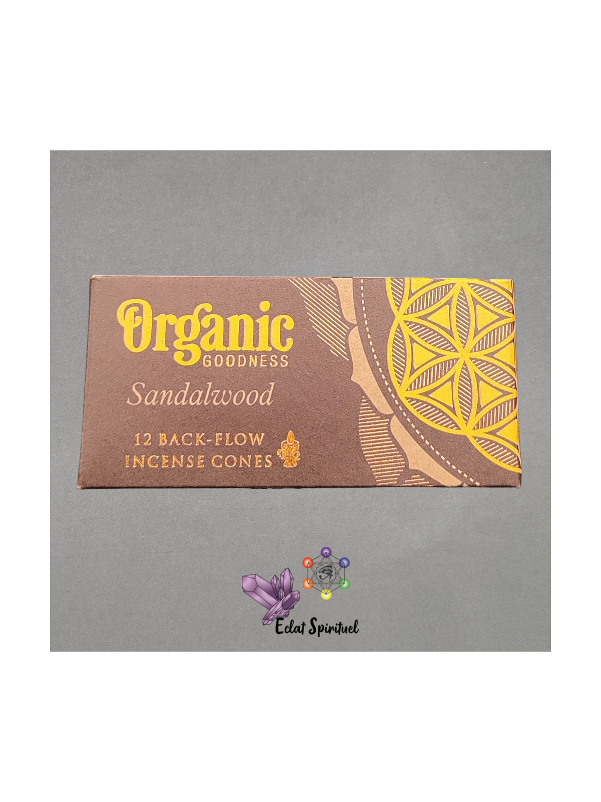 Cônes backflow Organic Goodness Sandalwood – 12 pcs | Sérénité