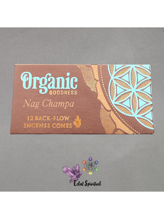 Cônes backflow Organic Goodness Nag Champa – 12 pcs | Harmonie