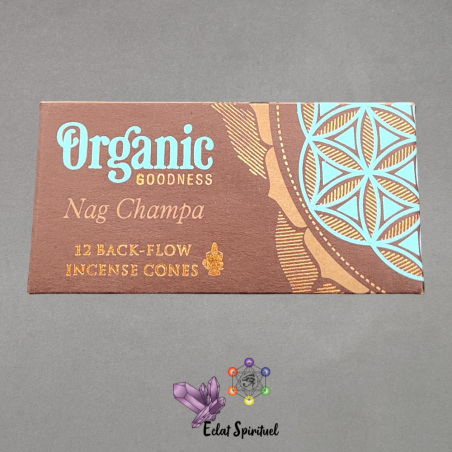 Cônes backflow Organic Goodness Nag Champa – 12 pcs | Harmonie