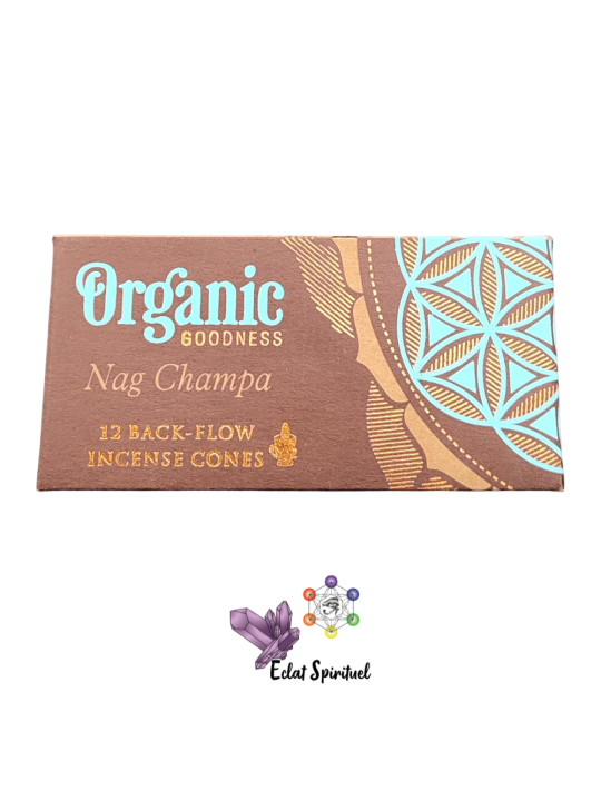 Cônes backflow Organic Goodness Nag Champa – 12 pcs | Harmonie