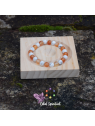 Bracelet cornaline & howlite | Vitalité & apaisement