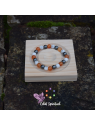 Bracelet cornaline howlite hématite | Énergie, apaisement & ancrage