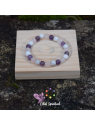 Bracelet améthyste howlite quartz rose | Apaisement & harmonie