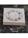Bracelet howlite opale rose | Douceur & apaisement