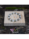 Bracelet tourmaline verte quartz craquelé | Harmonie & clarté