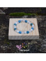Bracelet apatite bleue howlite quartz rose | Clarté, calme & douceur