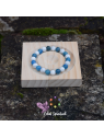 Bracelet apatite bleue howlite | Clarté & apaisement