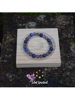 Bracelet améthyste labradorite lapis lazuli | Protection & intuition