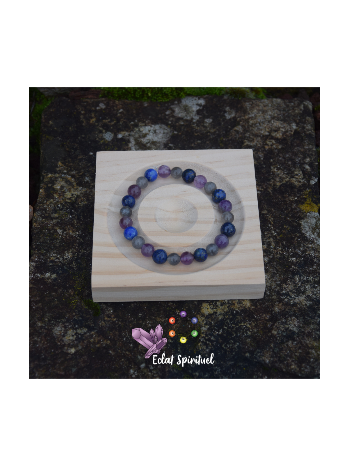 Bracelet améthyste labradorite lapis lazuli | Protection & intuition