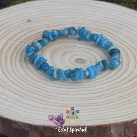Apatite bleu en bracelet baroque