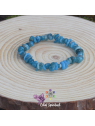 Apatite bleu en bracelet baroque