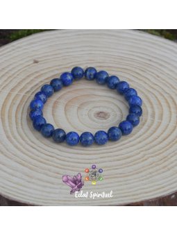 Lapis lazuli en bracelet 8mm