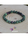 Bracelet 8 mm en pierre naturelle de rubis zoïsite