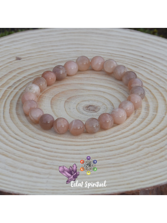 Bracelet 8 mm en pierre naturelle de soleil