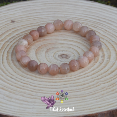 Bracelet 8 mm en pierre naturelle de soleil
