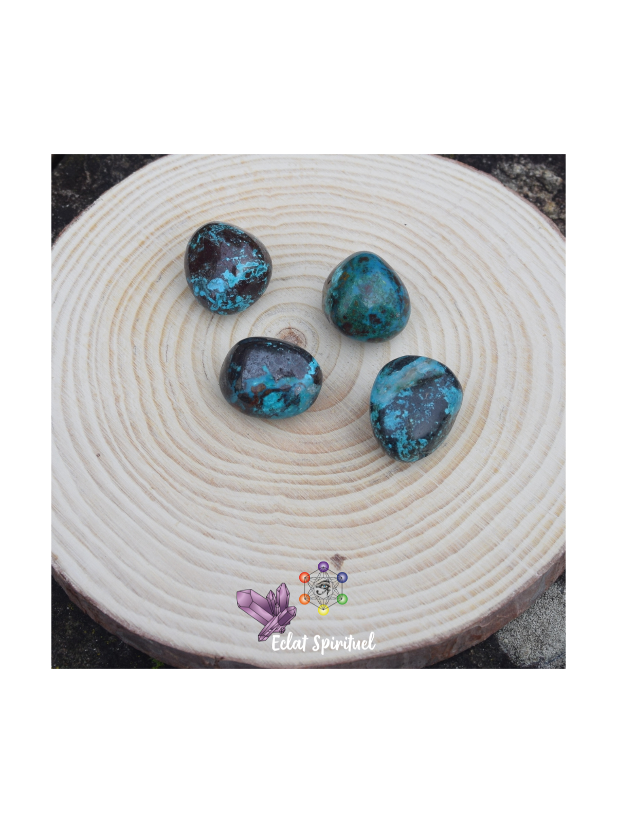 Chrysocolle pierre roulée | Apaisement & communication