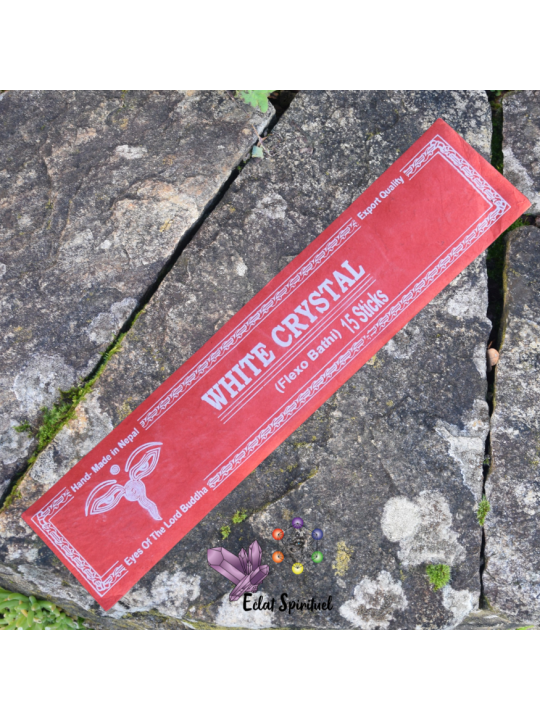Bâtonnet d'encens White Crystal du Népal
