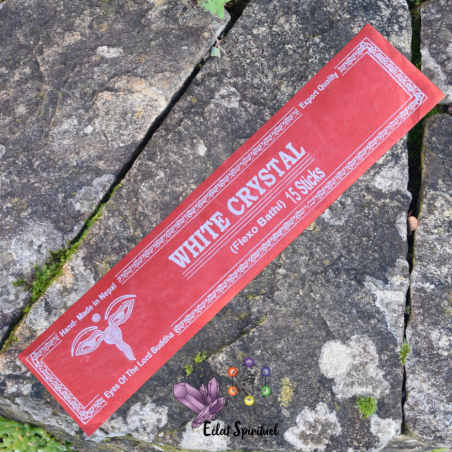 Bâtonnet d'encens White Crystal du Népal