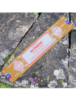 Encens Satya Myrrhe 15 g | Parfum résineux et chaud