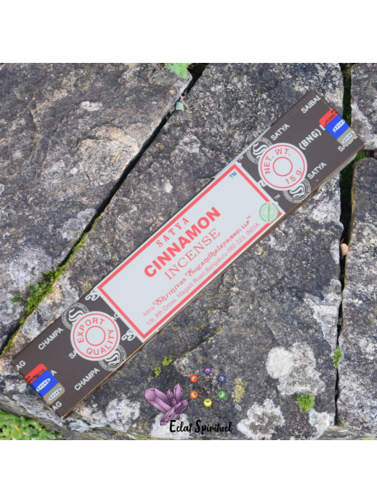 Encens Satya Cinnamon 15 g | Dynamisme & Chaleur