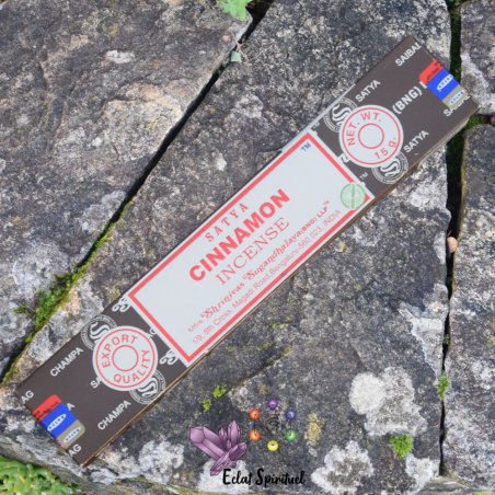 Encens Satya Cinnamon 15 g | Dynamisme & Chaleur