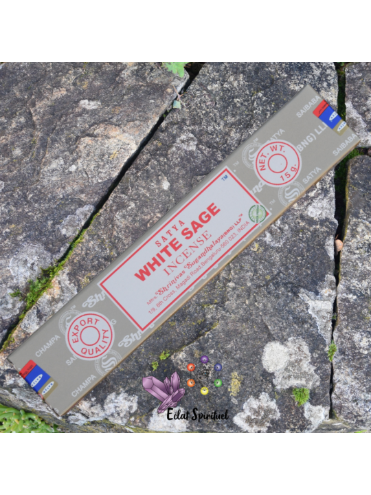 Encens Satya White Sage 15g | Purification & Sérénité