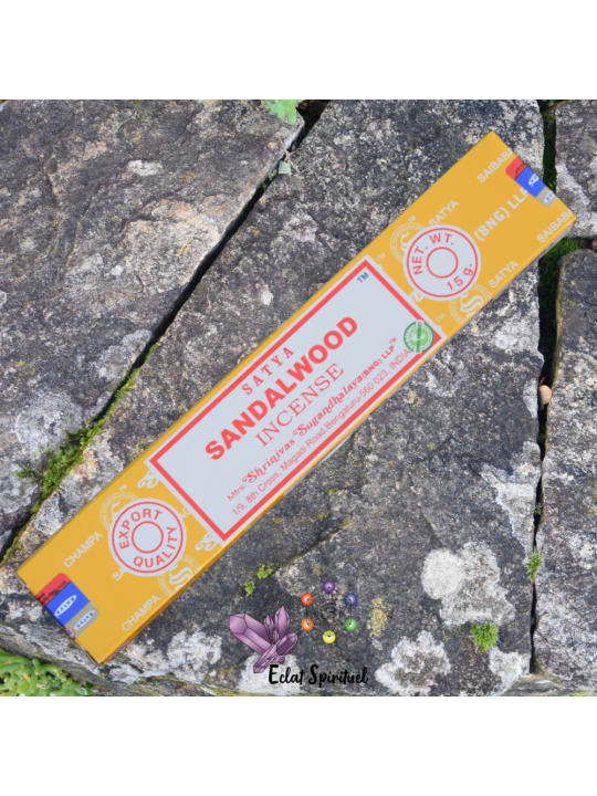 Encens Satya Sandalwood 15 g | Bois de Santal & Ancrage