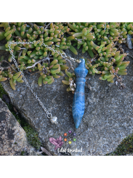 Pendule de Thot Apatite Bleue | Eclat Spirituel