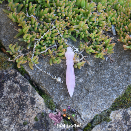 Pendule de Thot Quartz Rose | Eclat Spirituel