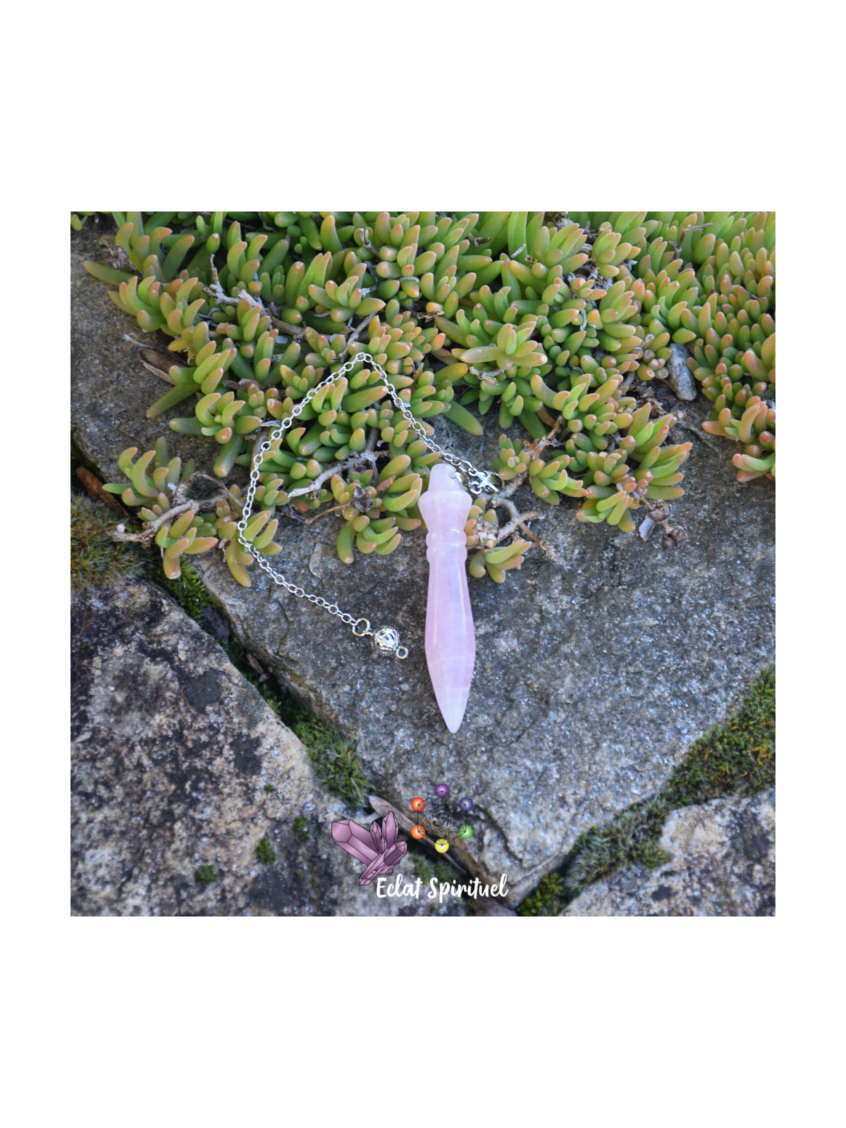 Pendule de Thot Quartz Rose | Eclat Spirituel