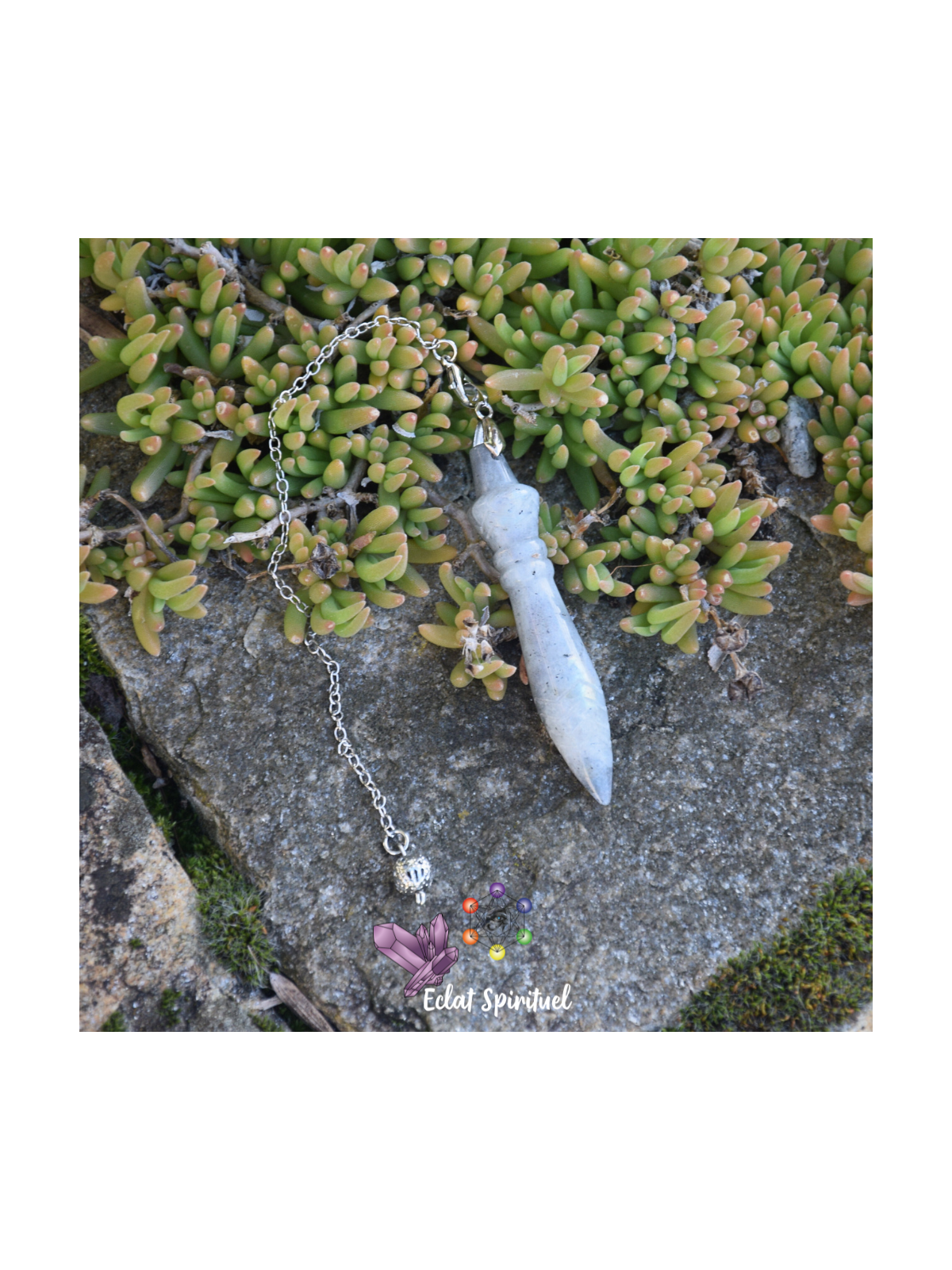 Pendule de Thot Labradorite | Eclat Spirituel