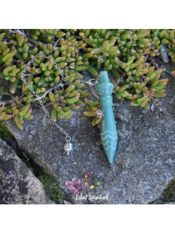 Pendule de Thot en Aventurine Verte | Eclat Spirituel