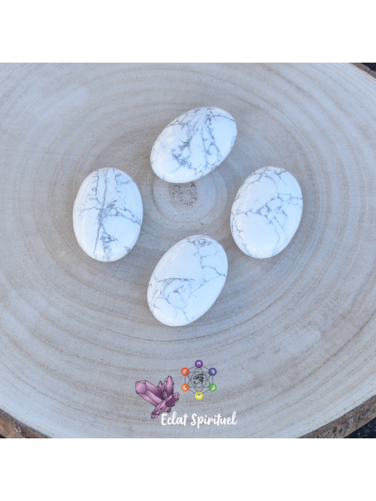 Galet en howlite d'Afrique du sud